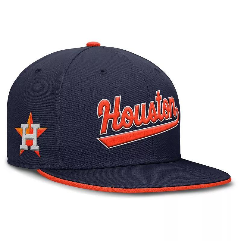 Men's Nike Navy Houston Astros True Performance Fitted Hat, Size: 7 5/8, Blue Product Image