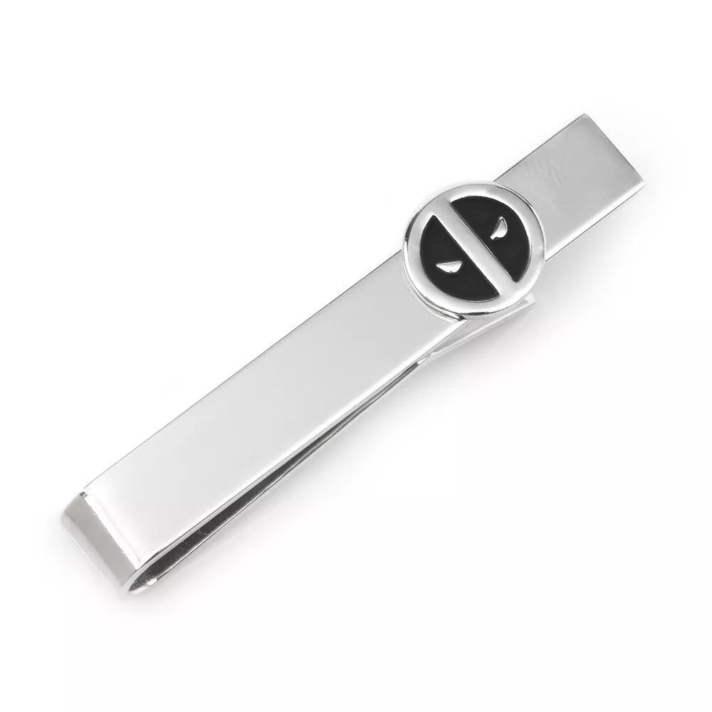 Men's Deadpool Silver Mask Tie Bar, Grey Product Image