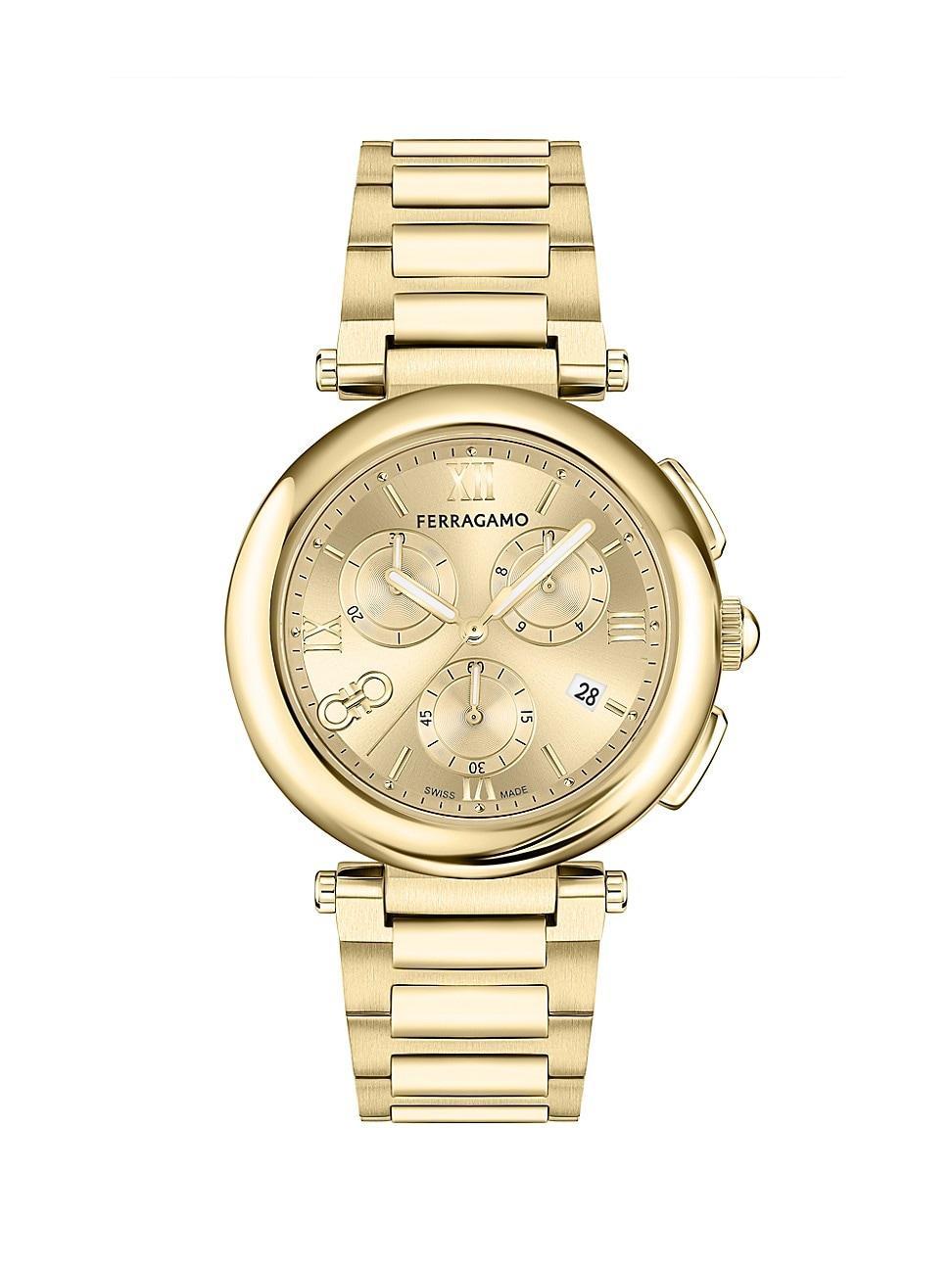 Womens Ferragamo Legacy Goldtone Stainless Steel Watch/40MM Product Image