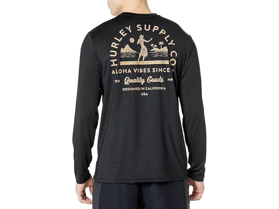 Hurley Hybrid UPF Long Sleeve Surf Tee Men's Swimwear Product Image