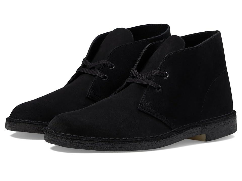 Clarks Suede Desert Boots Black 11.5 Product Image