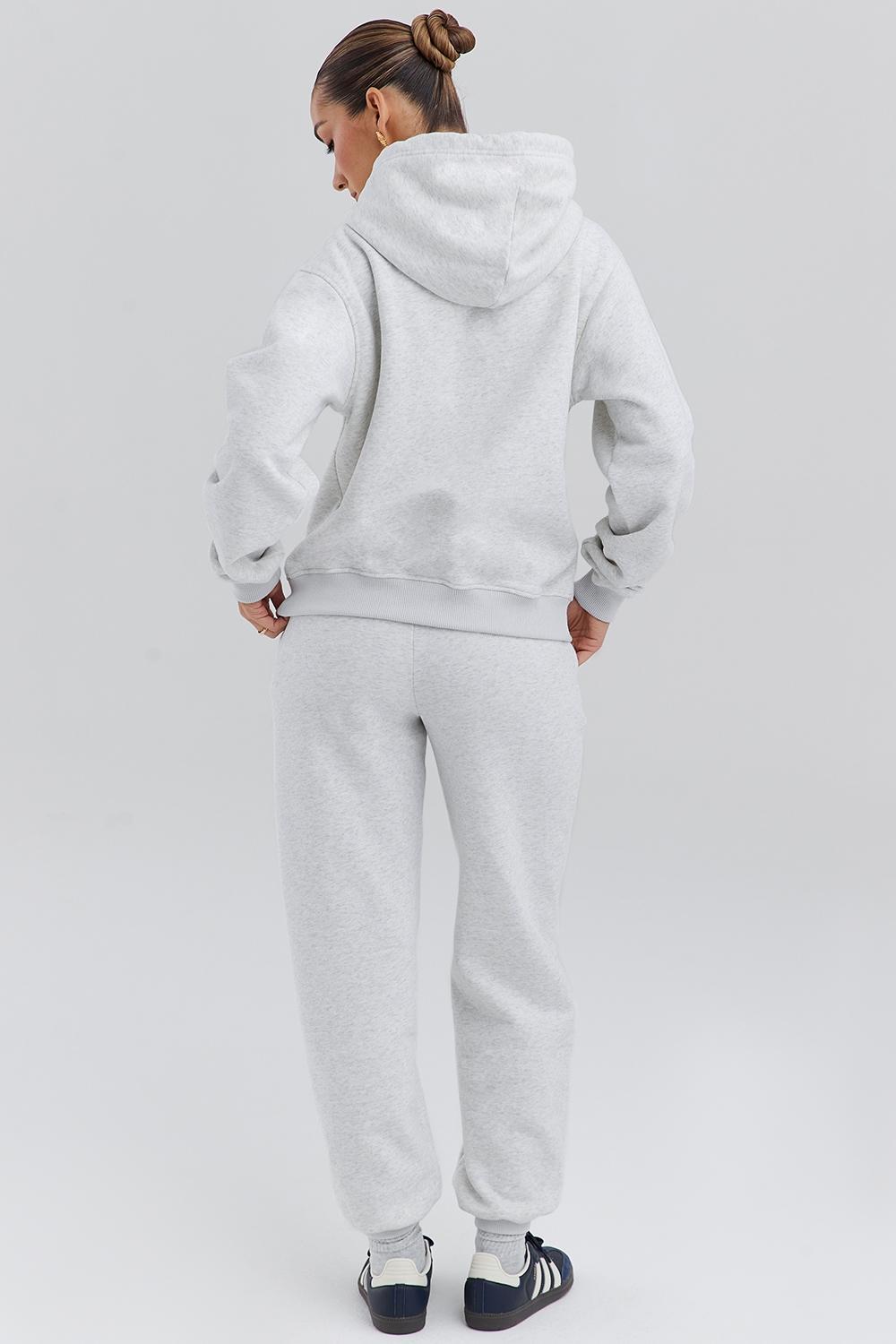 Coast Light Grey Marl Fleece Back Jogging Trousers Product Image