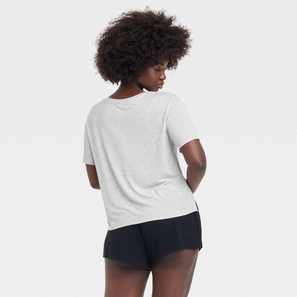 Women's Cooling Jersey Pajama T-Shirt - Auden™ Coral S: Rayon Blend, Knit, Short Sleeve Product Image
