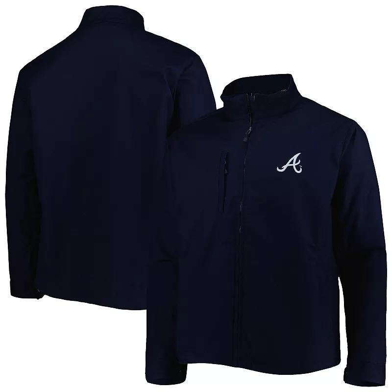 Men's Dunbrooke Navy Atlanta Braves Journey Tri-Blend Full-Zip Jacket, Size: 3XL, Blue Product Image