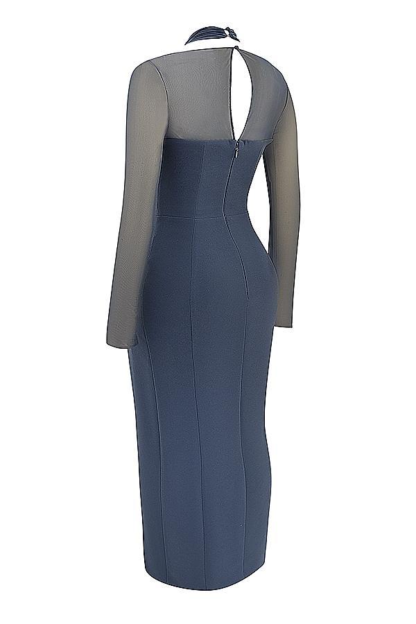Catiana Smoke One Sleeve Maxi Dress Product Image