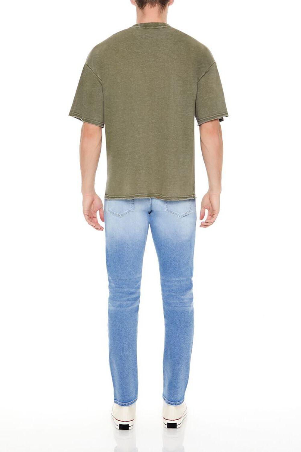 Frayed Slim-Fit Patchwork Jeans | Forever 21 Product Image