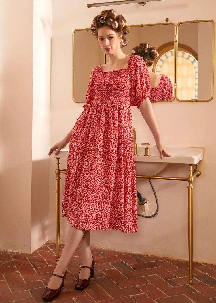 Lilting Love Short Sleeve Babydoll Dress Product Image
