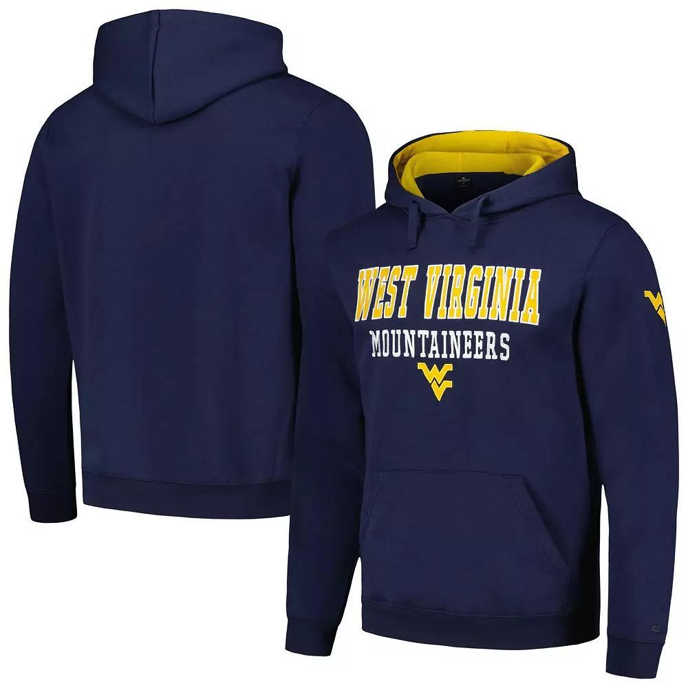 Men's Colosseum Navy West Virginia Mountaineers Sunrise Pullover Hoodie, Size: 3XL, Blue Product Image
