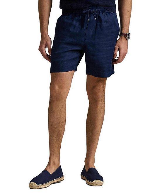 Polo Ralph Lauren Prepster Linen 6#double; Inseam Shorts Product Image