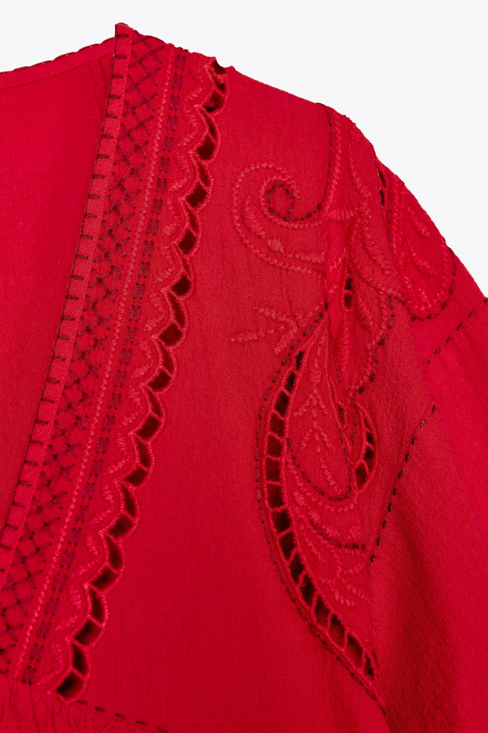 ZW COLLECTION SHORT EMBROIDERED DRESS Product Image
