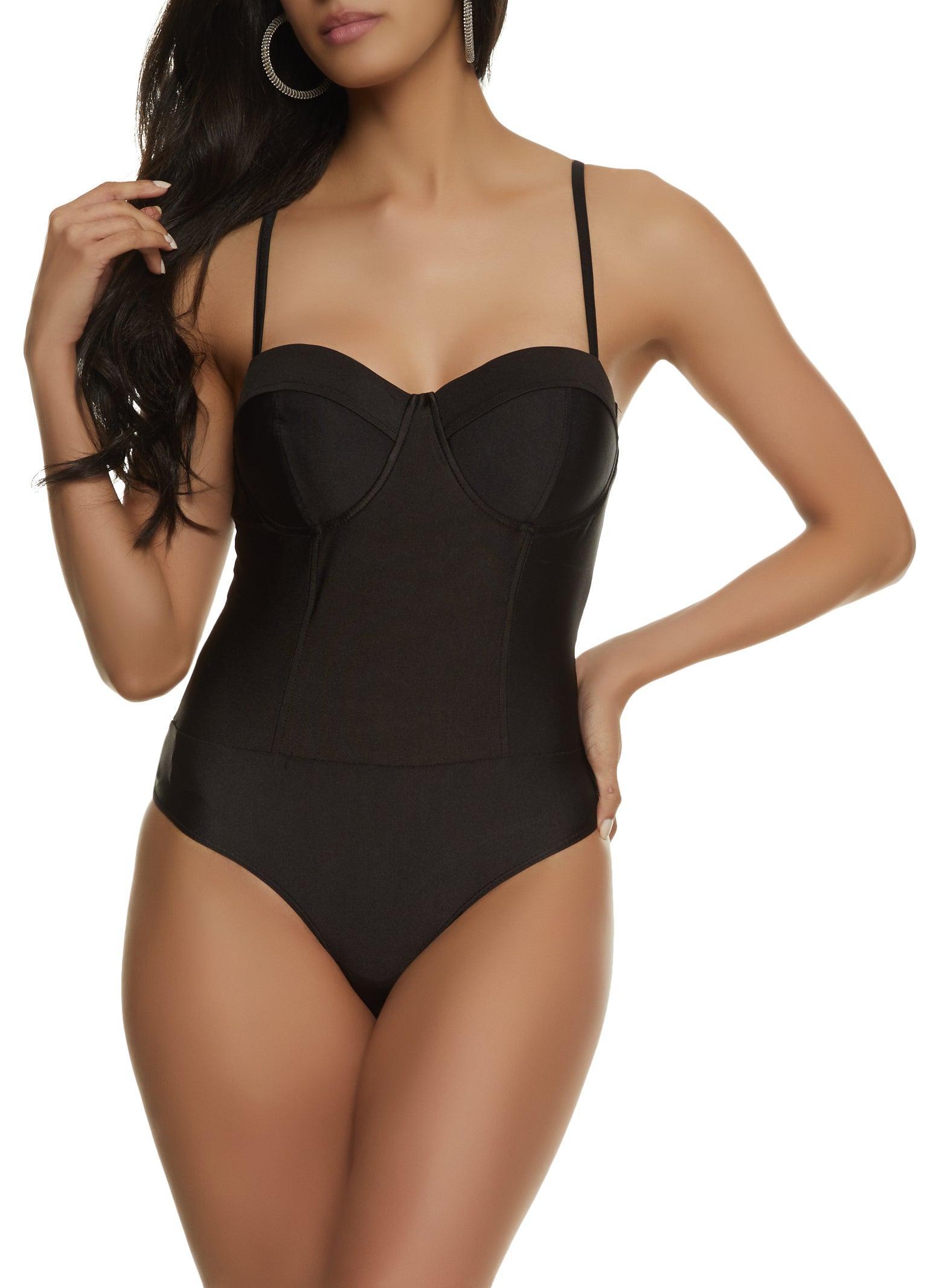Womens Bustier Corset Bodysuit Product Image