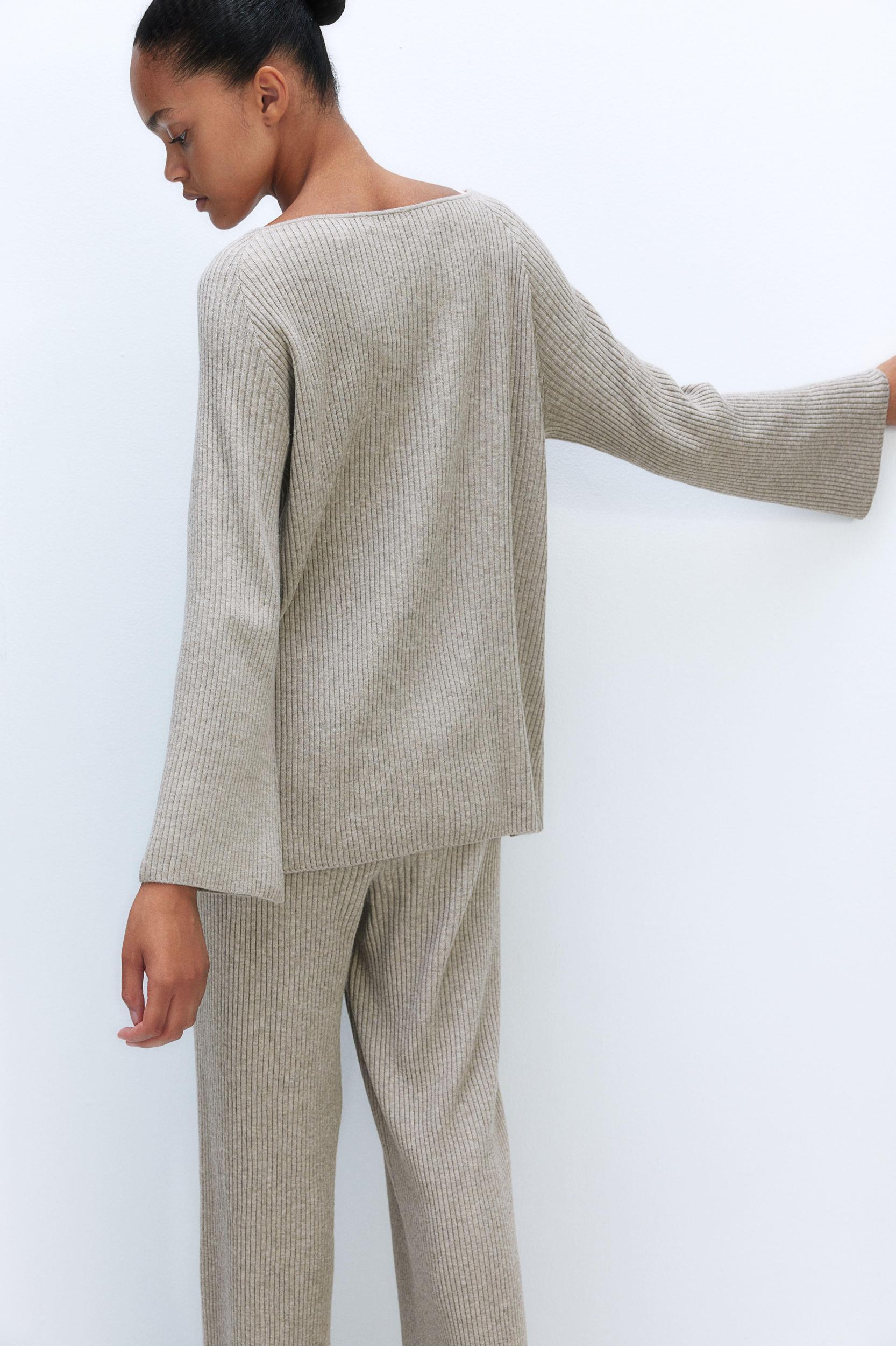Rib-Knit Sweater Product Image