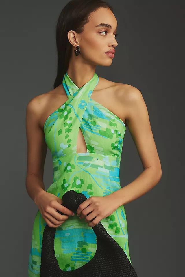 RHODE Paolo Linen Midi Dress Product Image