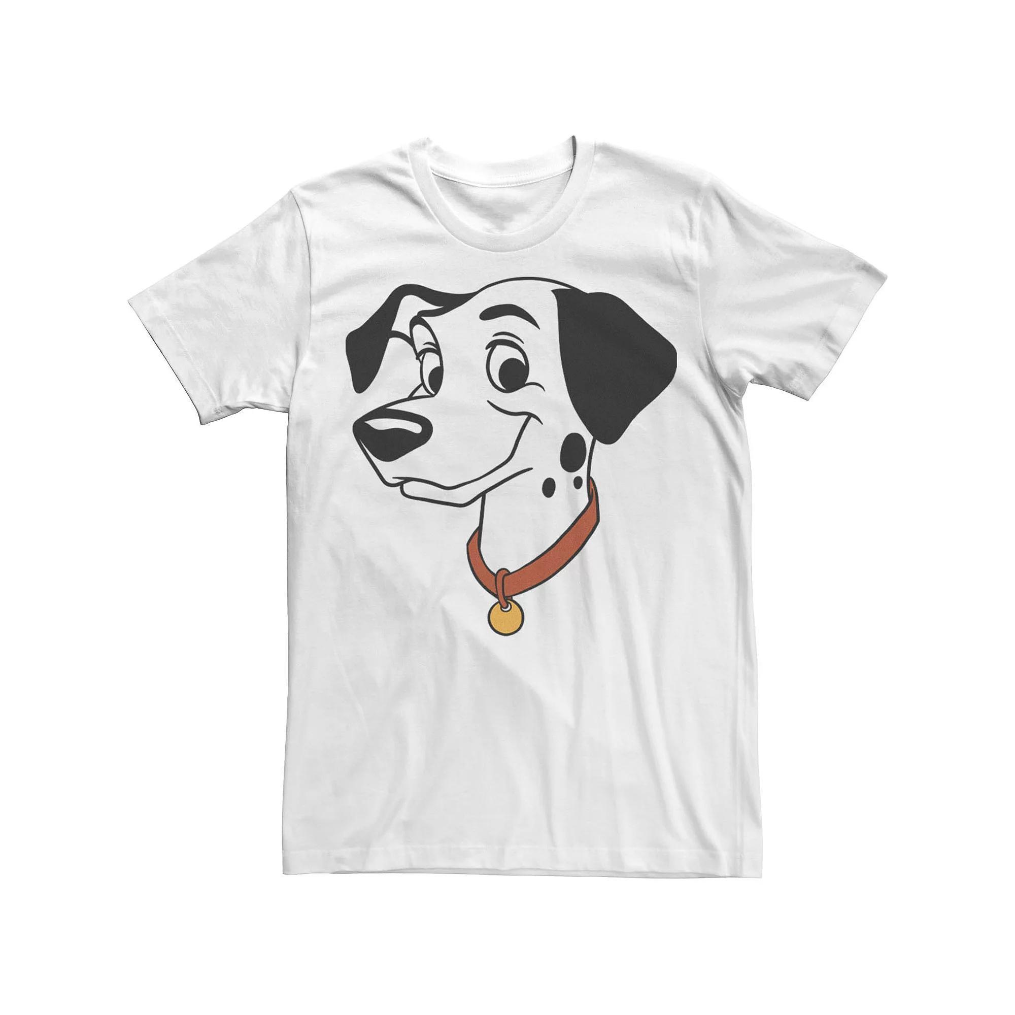 Disney's 101 Dalmatians Pongo Big Face Men's Tee, Size: 3XL, White Product Image