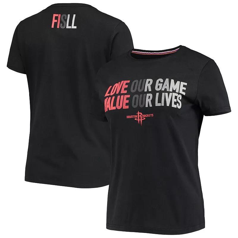 Womens FISLL Houston Rockets Social Justice Team T-Shirt Product Image