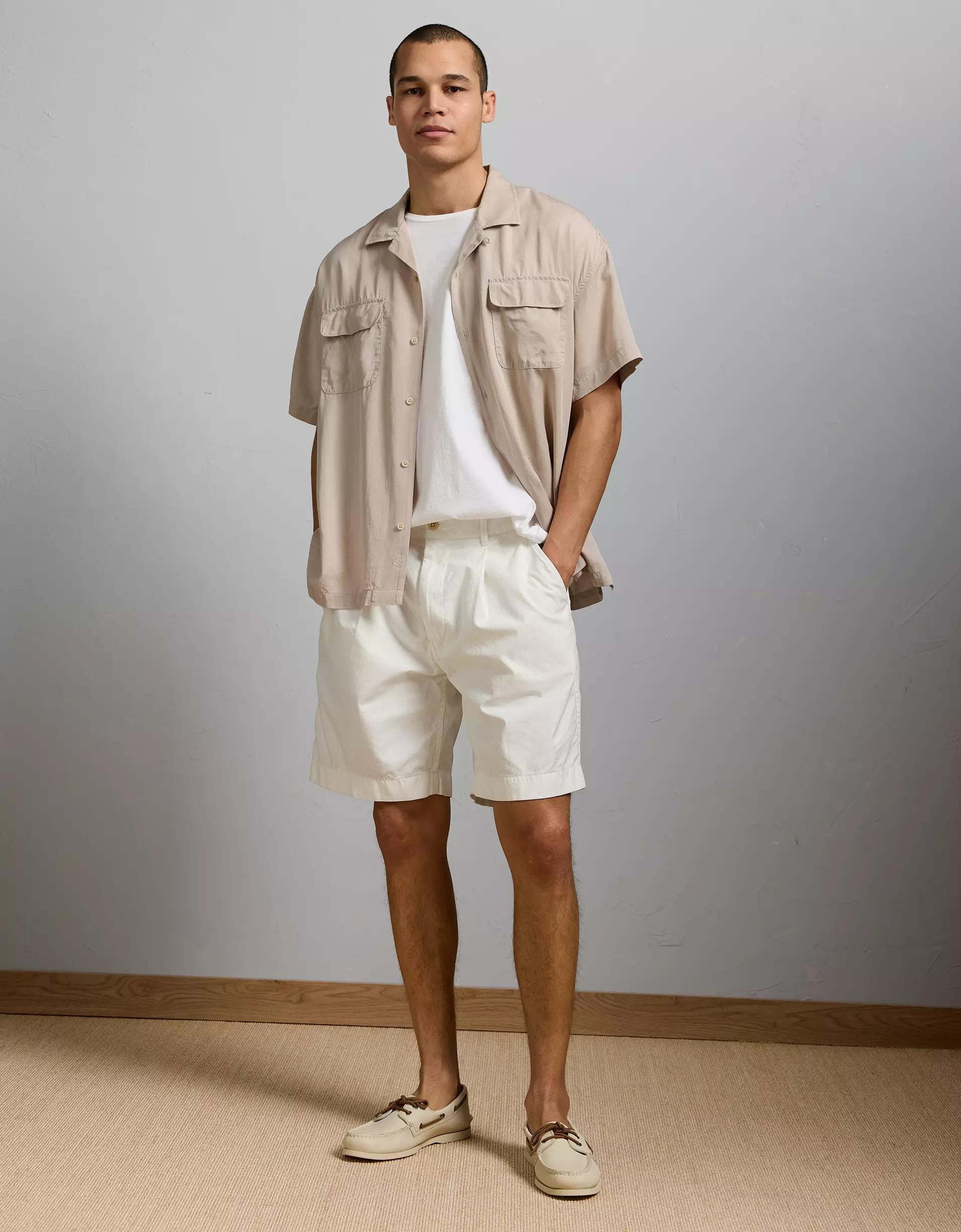 AE77 Premium Cotton-Hemp Blend Short Product Image