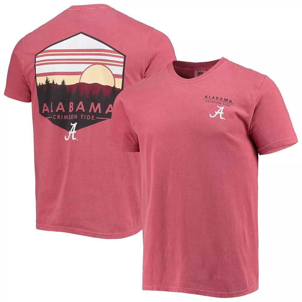 Mens Crimson Alabama Crimson Tide Landscape Shield Comfort Colors T-Shirt Product Image