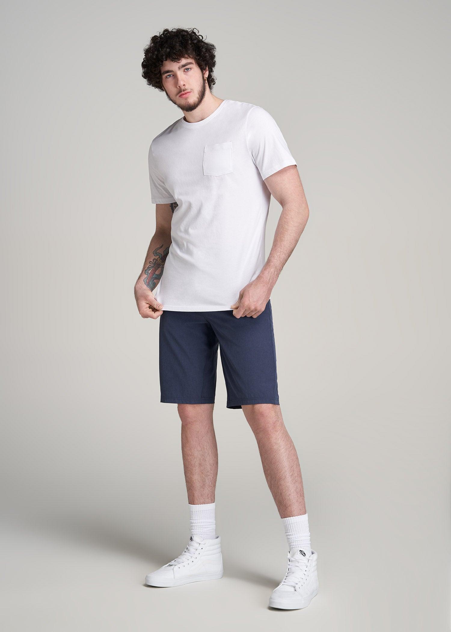 Everyday Pocket REGULAR FIT T-Shirt for Tall Men in White Product Image