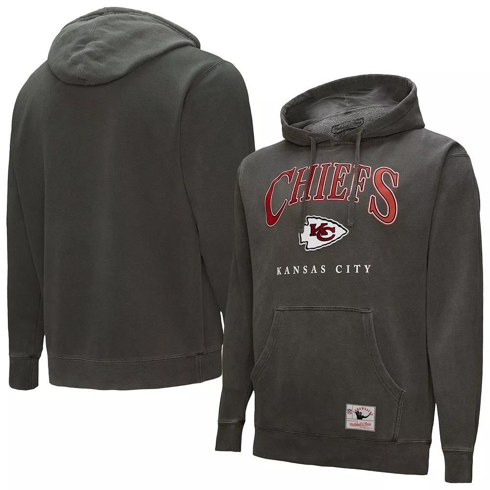 ��Mitchell & Ness  Gray Kansas City Chiefs Pullover Hoodie, Men's, Size: Small, Grey Product Image