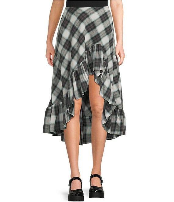 C&V Chelsea & Violet Asymmetric Ruffle Skirt Product Image