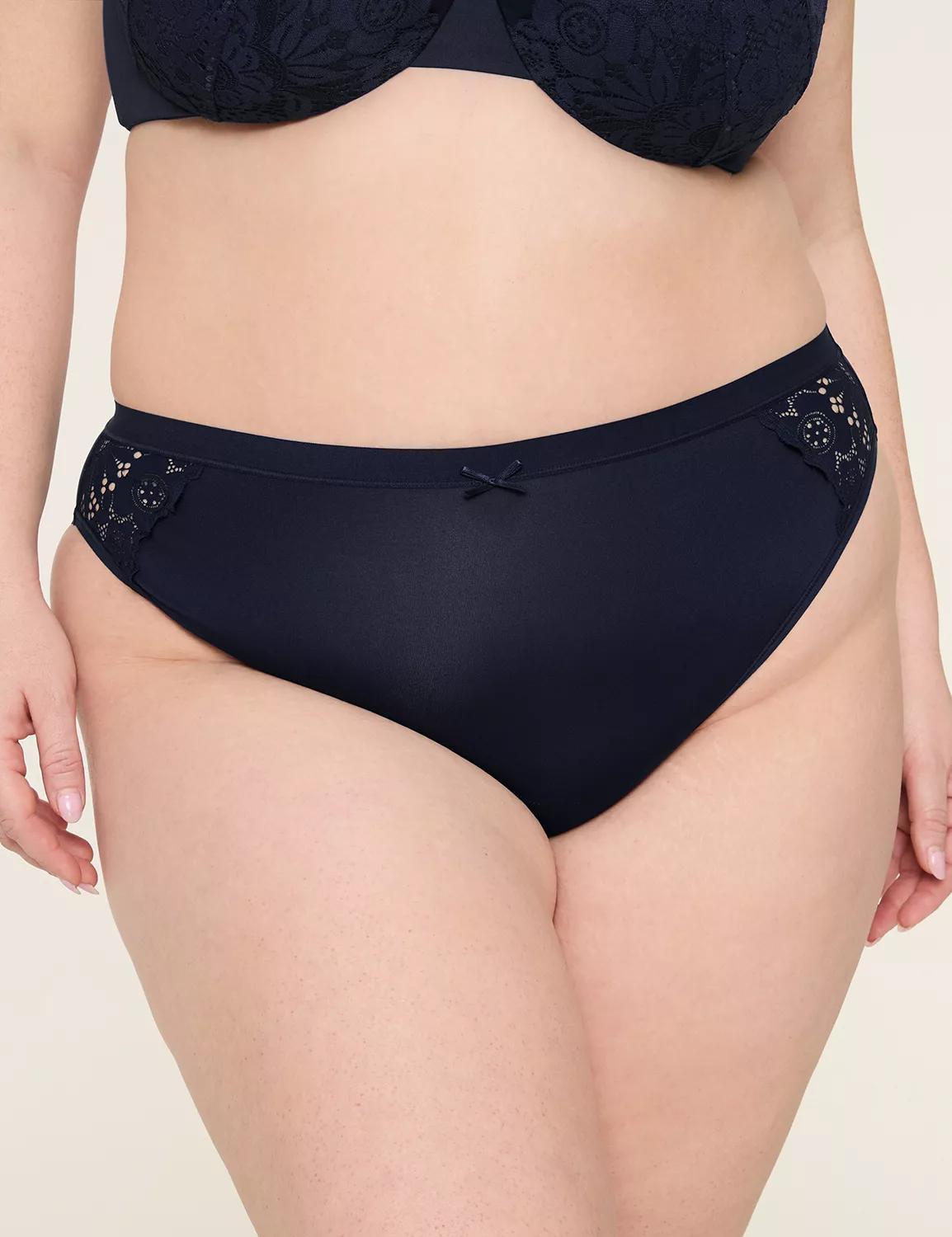 No-Show French Cut Brief Panty with Lace Product Image