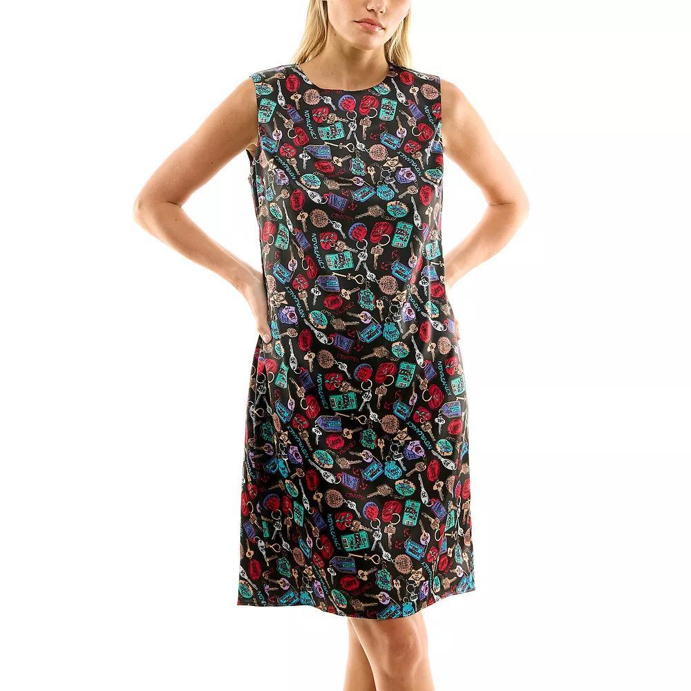 Women's Nicole Miller Printed Tank Dress, Size: 12, Lipstick Print Product Image