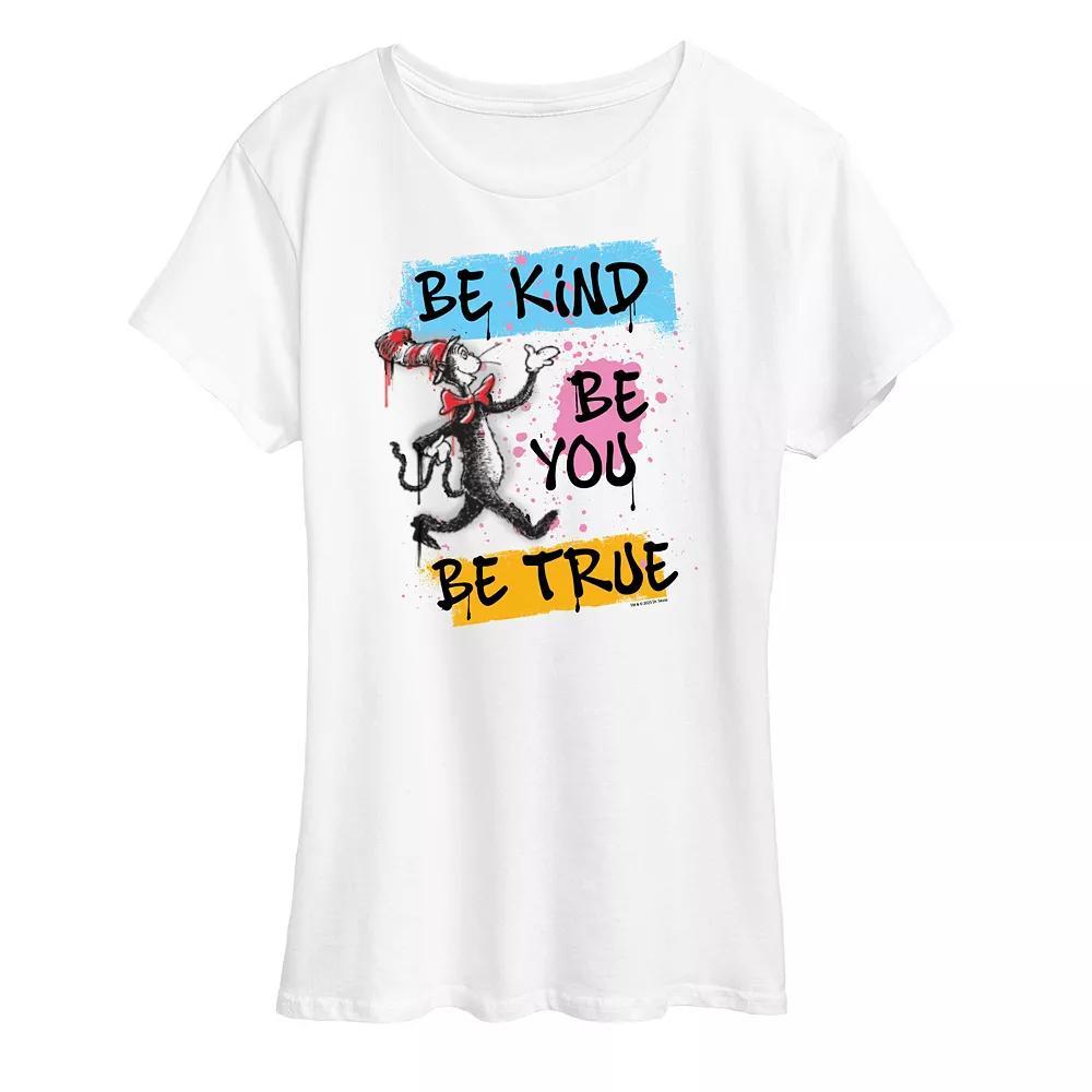Womens Dr. Seuss Be Kind Be You Be True Graphic Tee Product Image