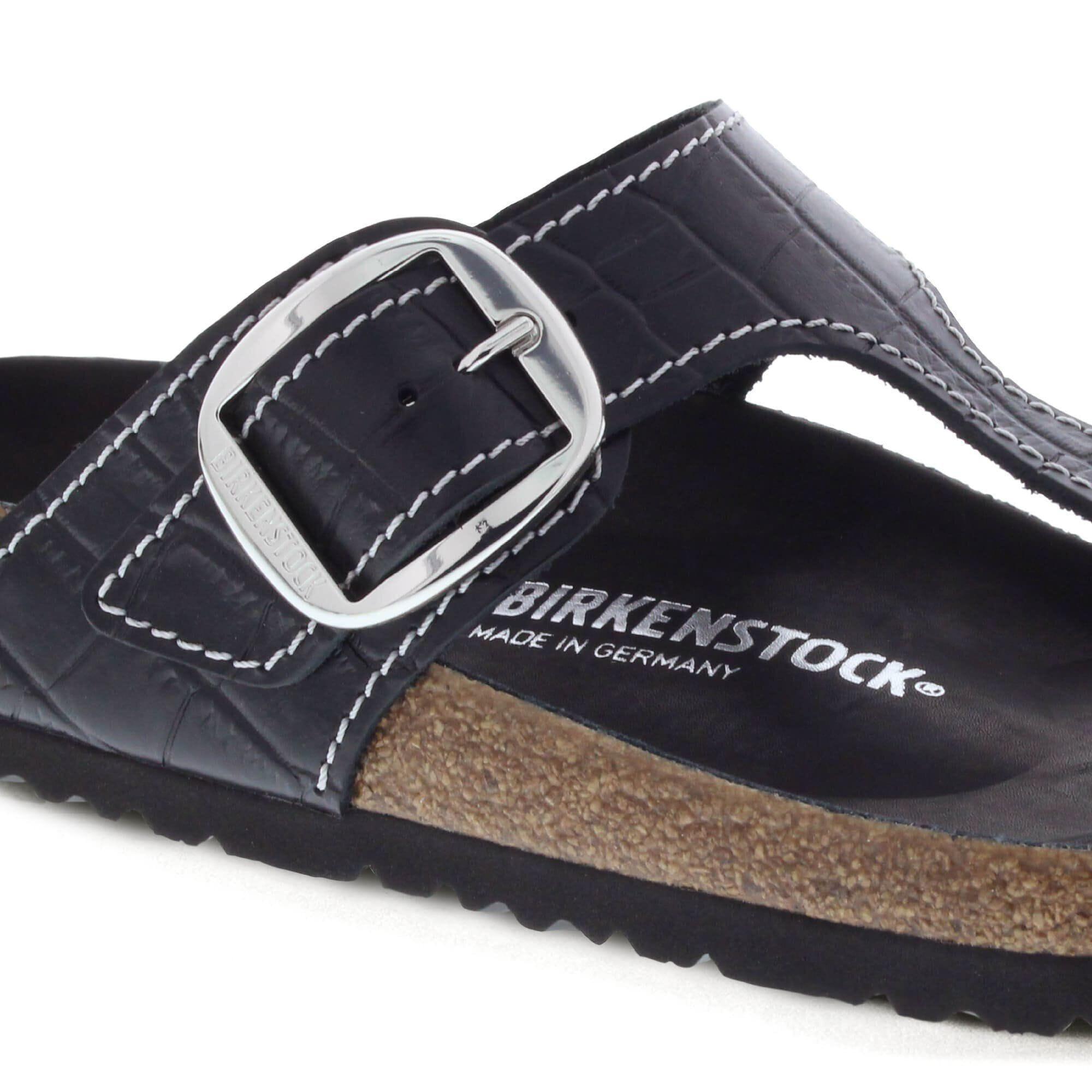 Gizeh Big Buckle Natural Leather Patent Black Product Image