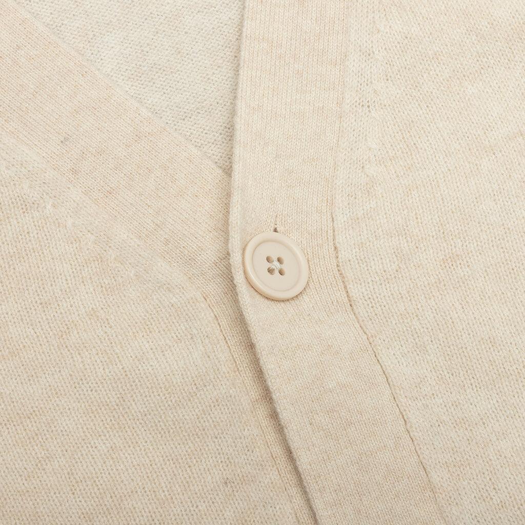 Wool Knit Cardigan - Oatmeal/Melange Male Product Image