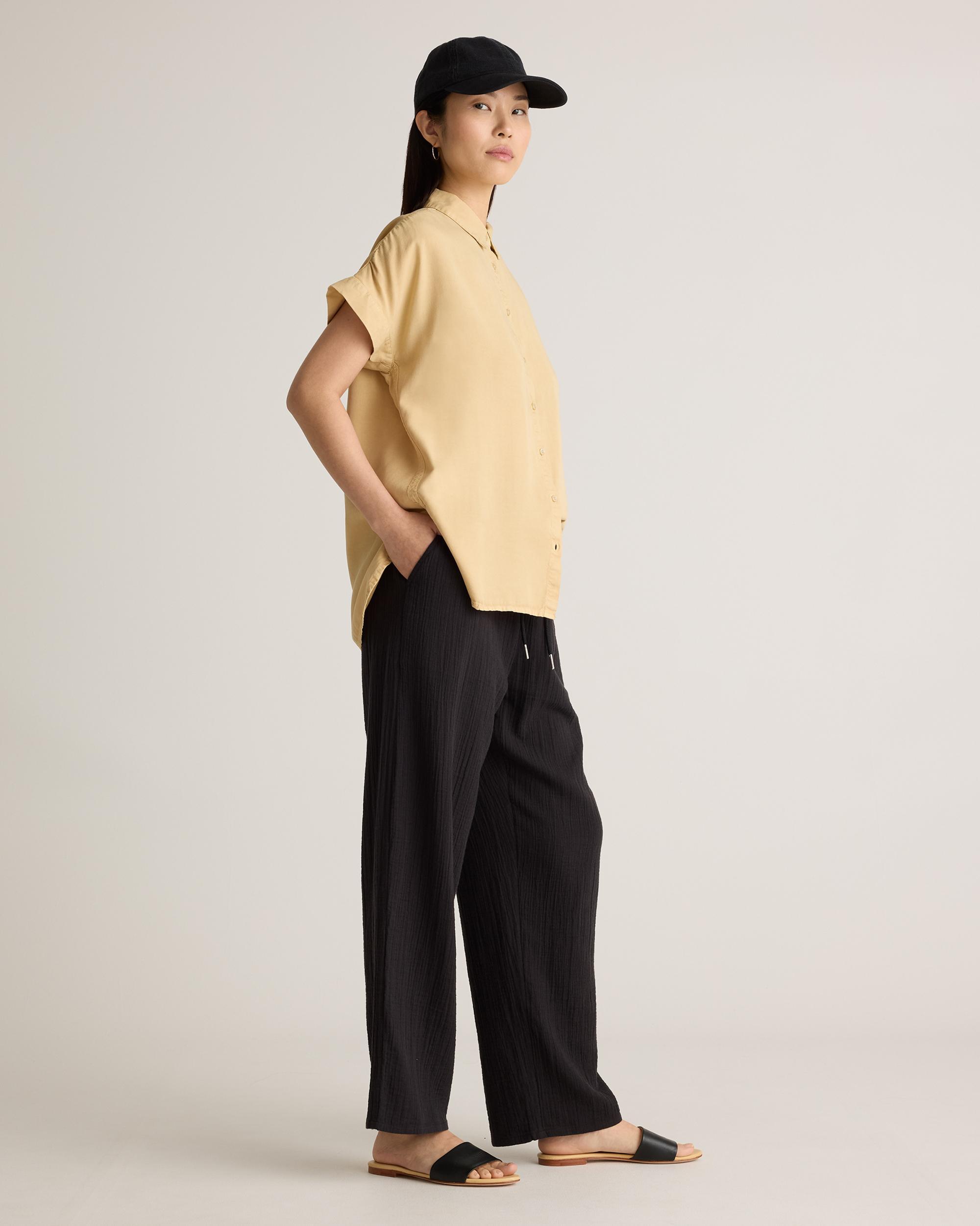 Quince | Women's Gauze Straight Leg Pants Size XL, Organic Cotton Product Image