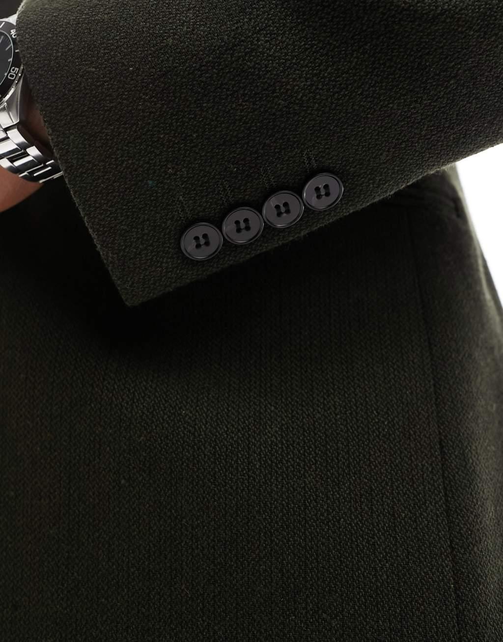 ASOS DESIGN Wedding skinny wool mix suit pants Product Image