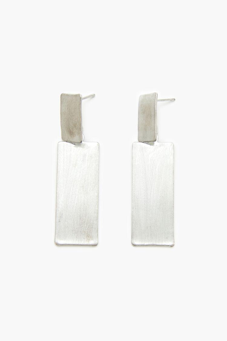 Brushed Rectangular Drop Earrings | Forever 21 Product Image