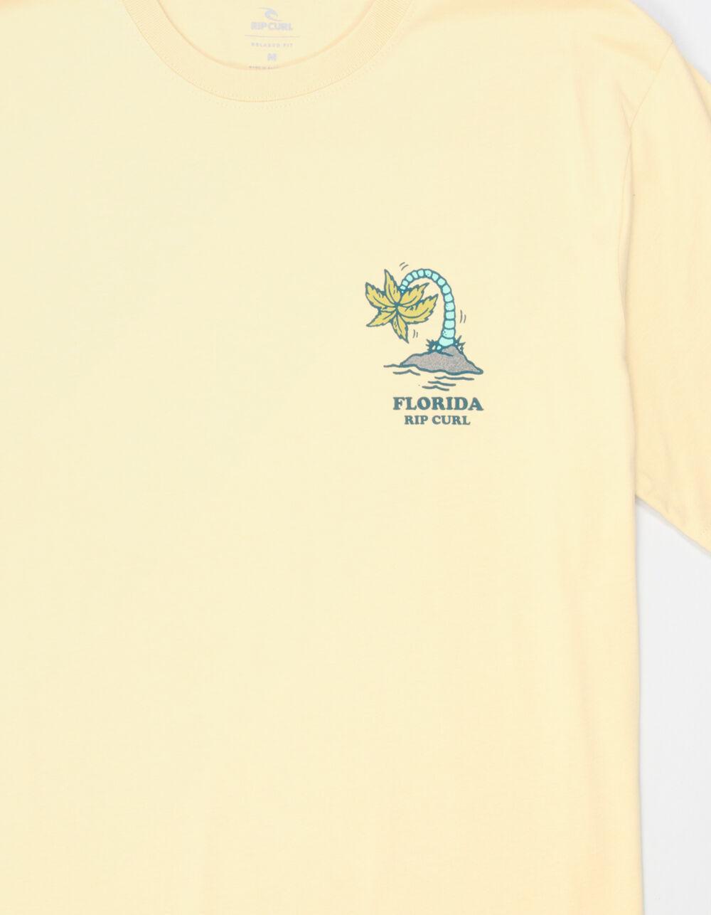 RIP CURL Wish You Were Here Mens Tee - YELLOW Product Image