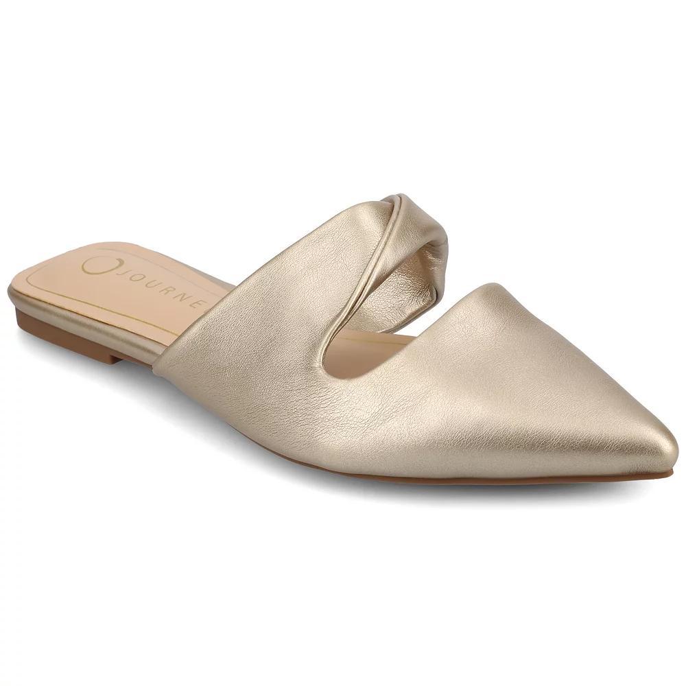 Journee Enniss Womens Mule Flats Beige Product Image