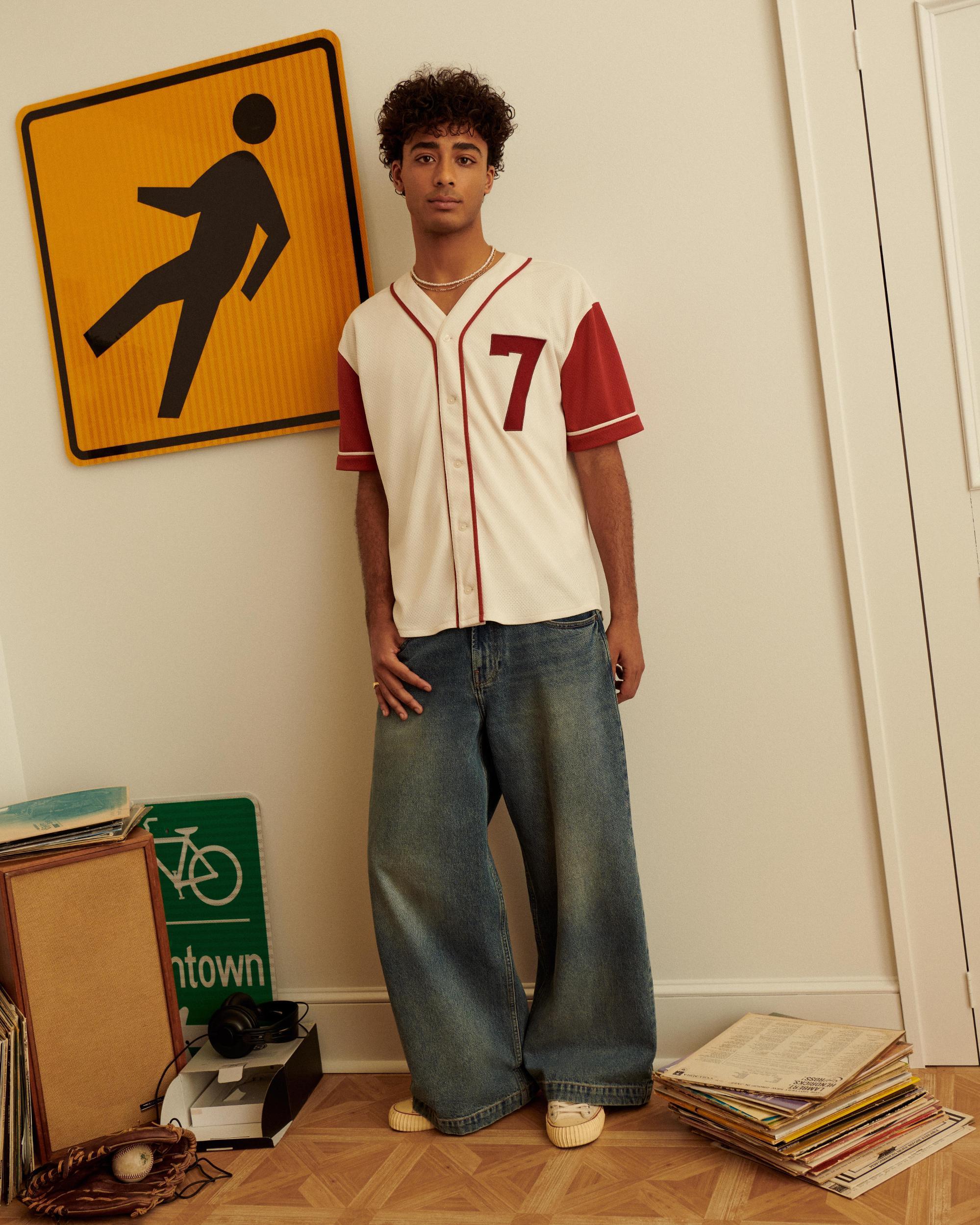 Ripped Light Wash Extreme Baggy Jeans Product Image