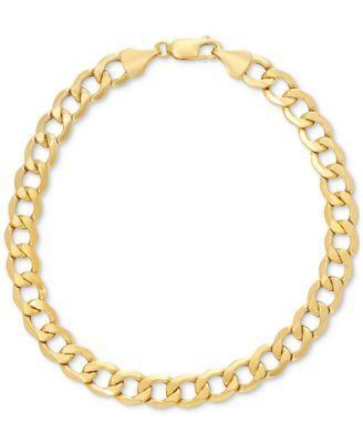 Everlasting Gold Mens 10k Gold Curb Chain Bracelet, Womens Product Image