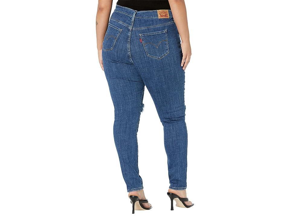 Plus Size Levis 711 Skinny Jeans, Womens Blackened Grey Product Image