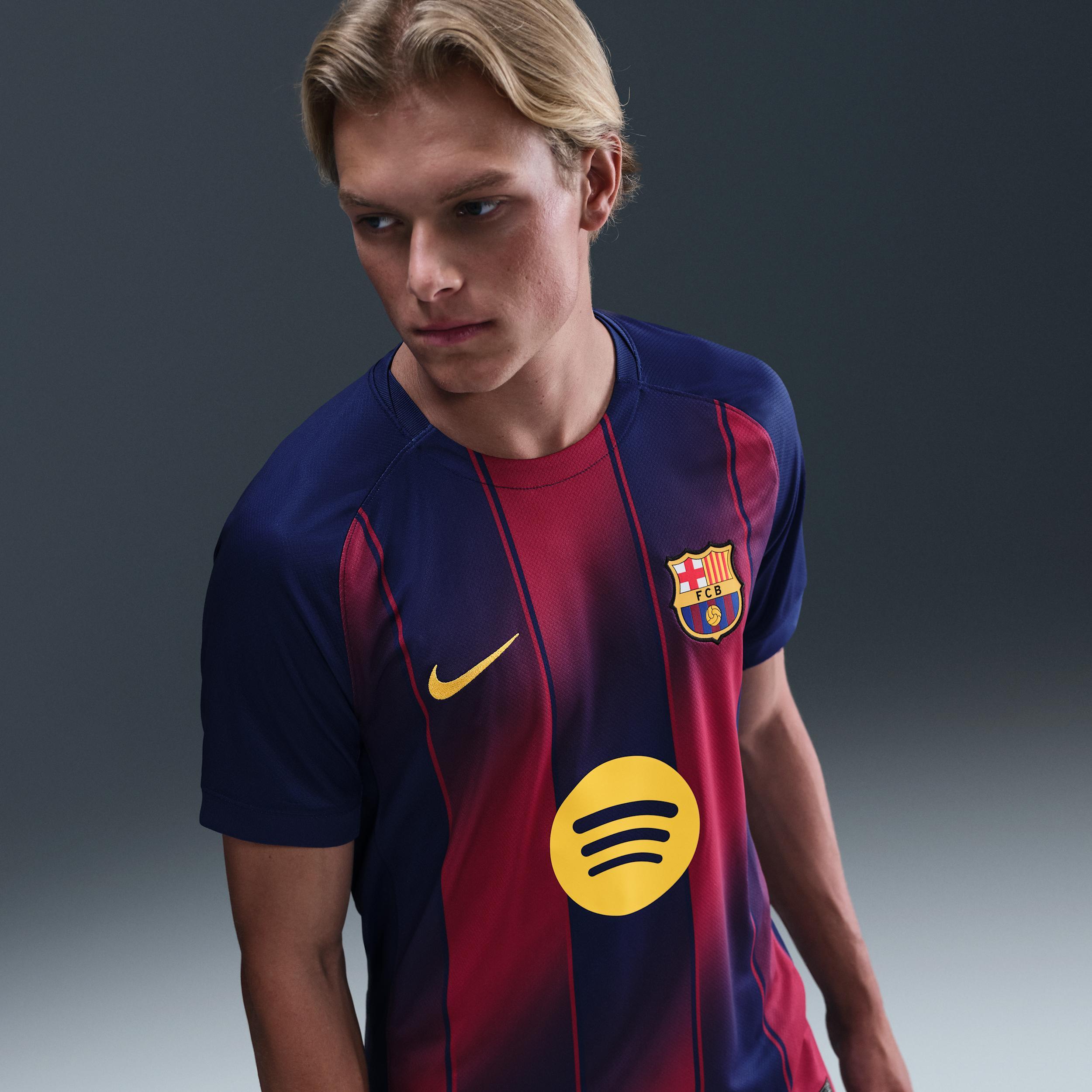 FC Barcelona 2025/26 Stadium Home Men's Nike Dri-FIT Soccer Replica Jersey Product Image
