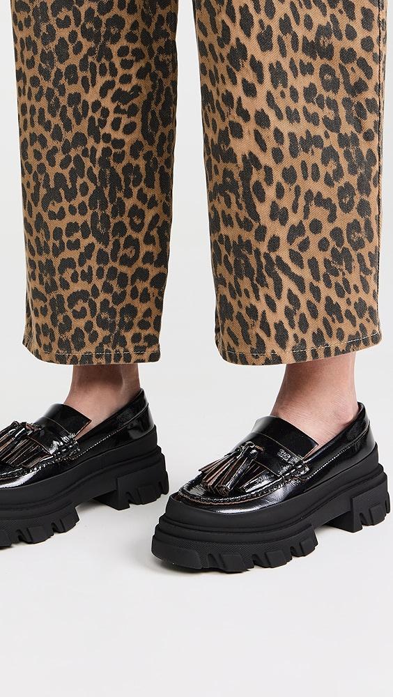 GANNI Cleated Naplack Loafers | Shopbop Product Image