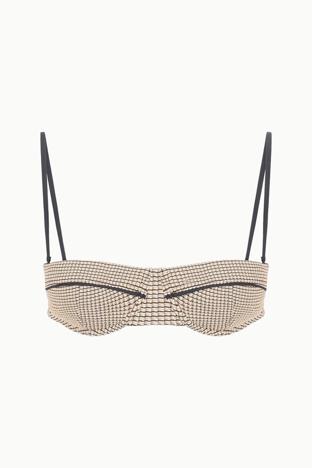 JO BALCONETTE BIKINI TOP | NATURAL PIQUE Product Image