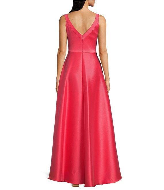 Alex Marie Andreina Stretch Mikado Scoop Neck Sleeveless Gown Product Image