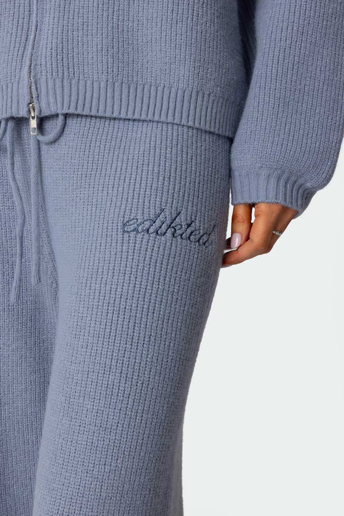 Kris Ribbed Knit Sweatpants Product Image