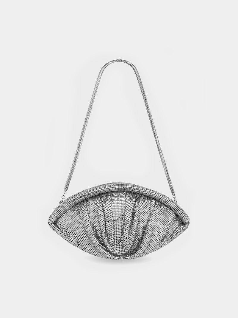 SILVER MESH EVENING CLUTCH Product Image