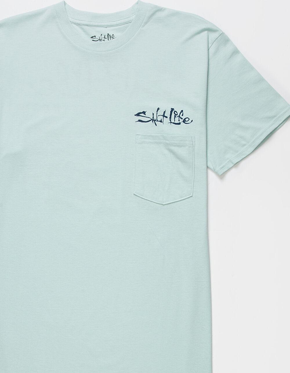 SALT LIFE Blue Brew Crab Mens Pocket Tee Product Image