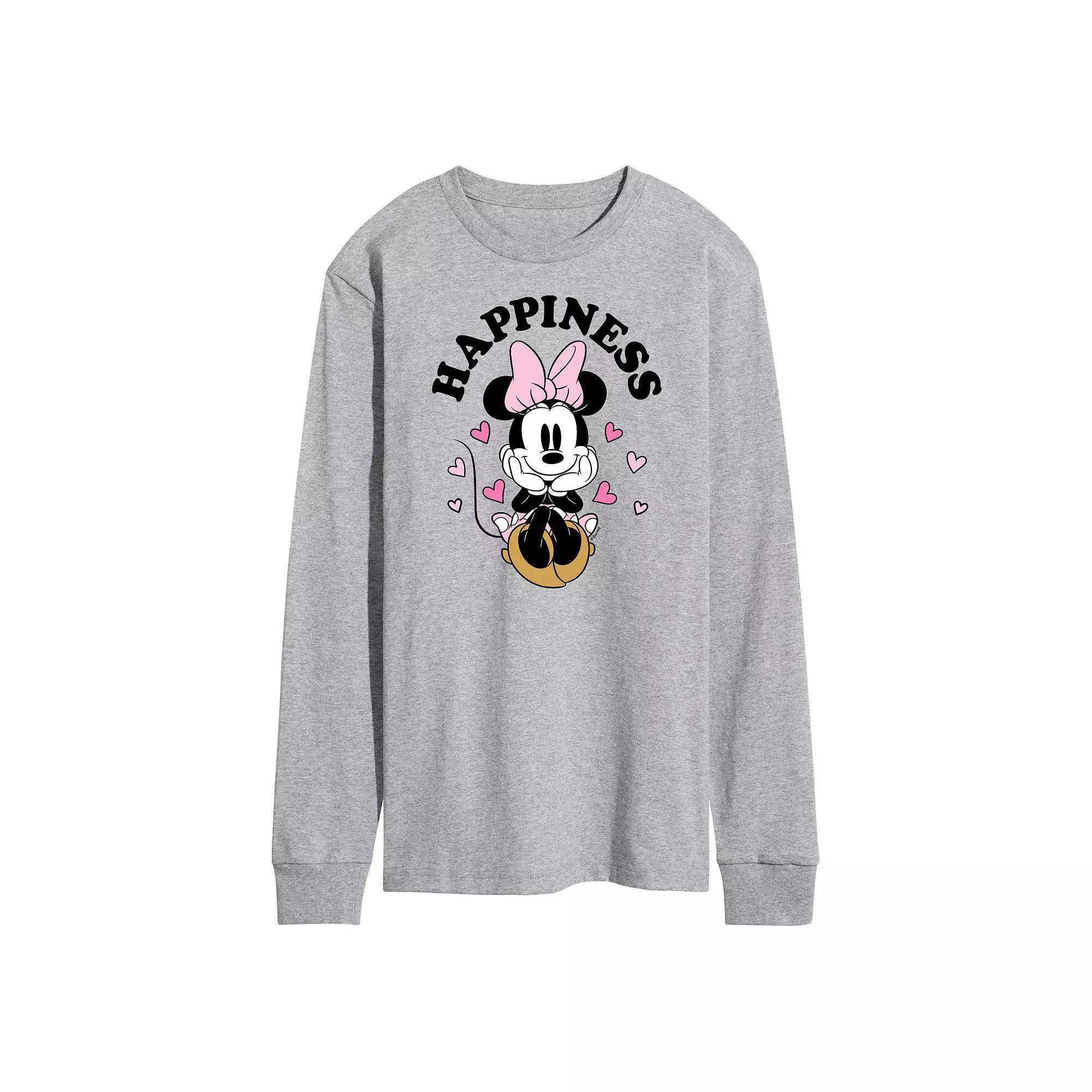 Disneys Mens Happiness Minnie Long Sleeve Product Image