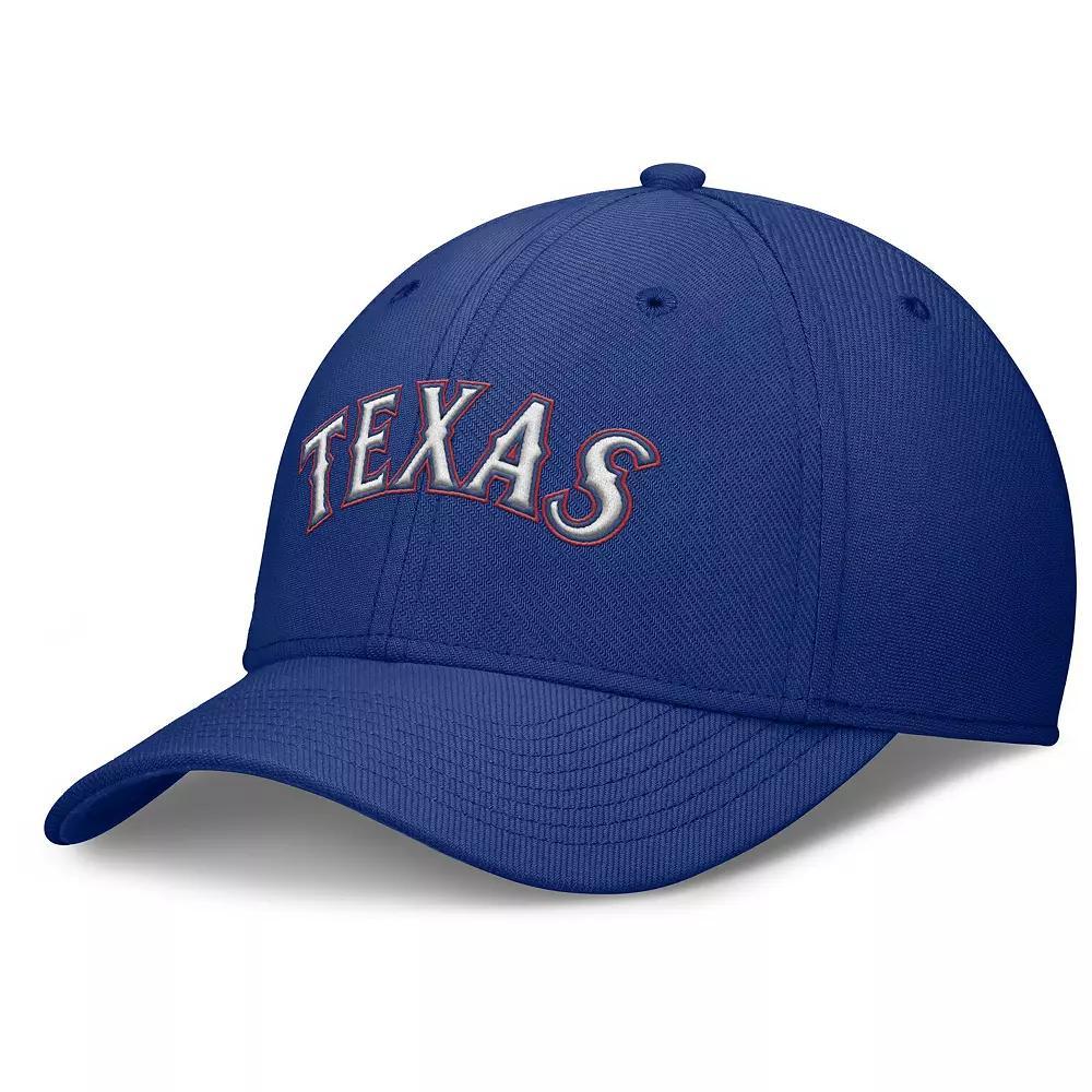 Men's Nike Royal Texas Rangers Rise Performance Flex Hat, Size: Small/Medium, Blue Product Image