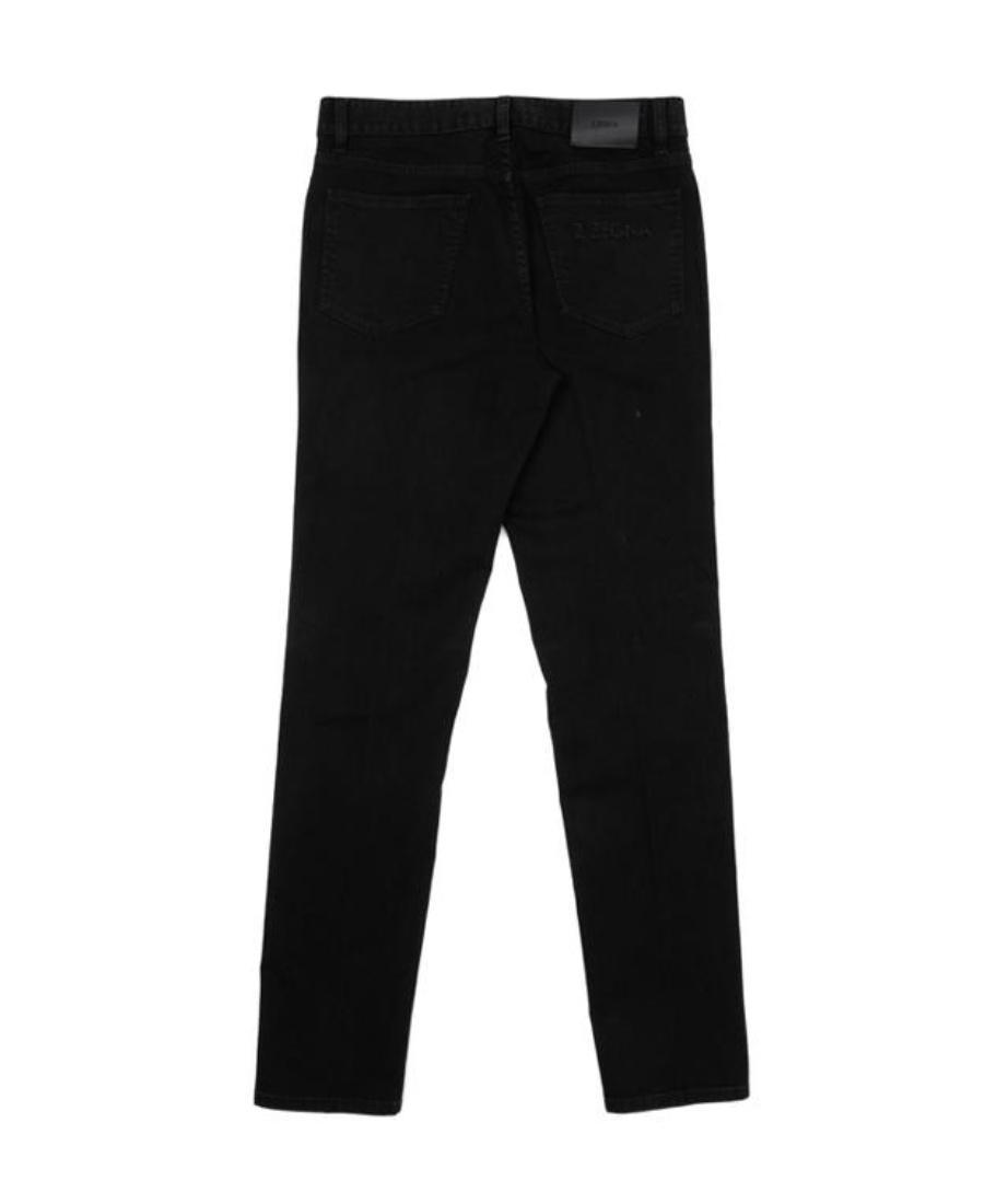 ZEGNA Logo Jeans In Black Product Image