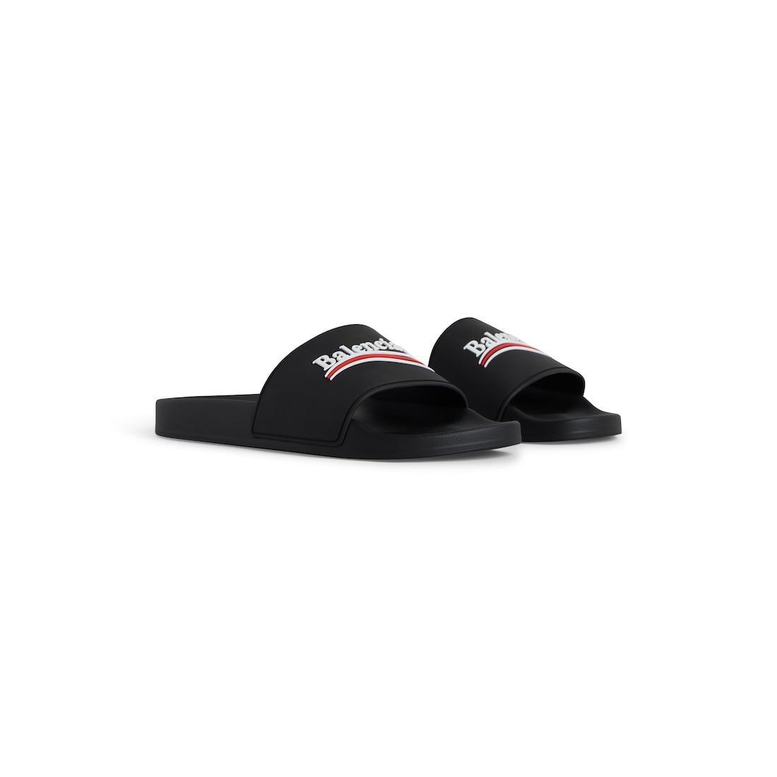 Women's Pool Slide Sandal  in Black Product Image