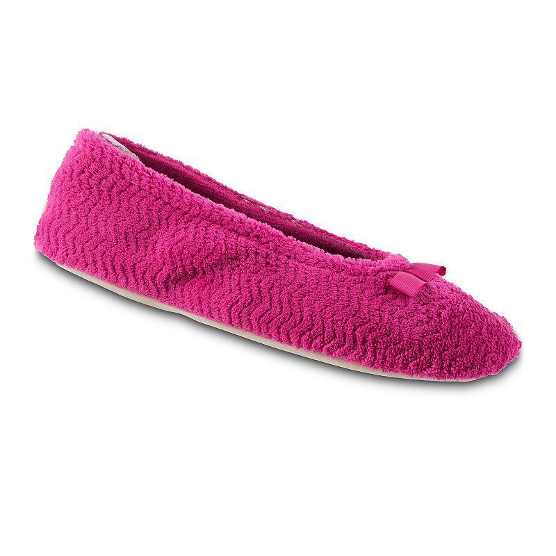 isotoner Chevron Women's Ballet Slippers, Size: Medium, Brown Product Image