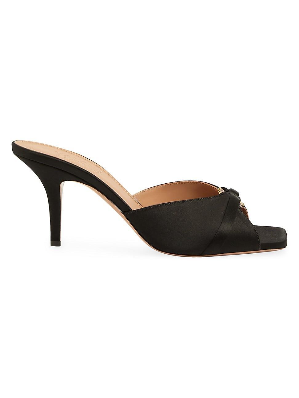 Womens Patricia 70MM Satin Heeled Sandals Product Image